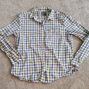 Plaid long sleeve button down